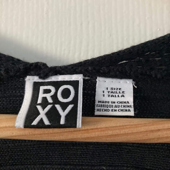 Roxy Black flowy crocheted top - one size - Picture 3 of 3